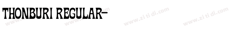 Thonburi Regular字体转换